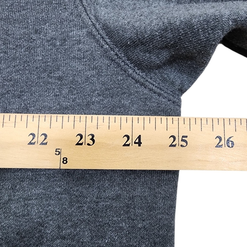 Carhartt Hoodie Gray Loose Fit Men's Large Tall Logo Sleeve Sweatshirt Pullover - Picture 7 of 9